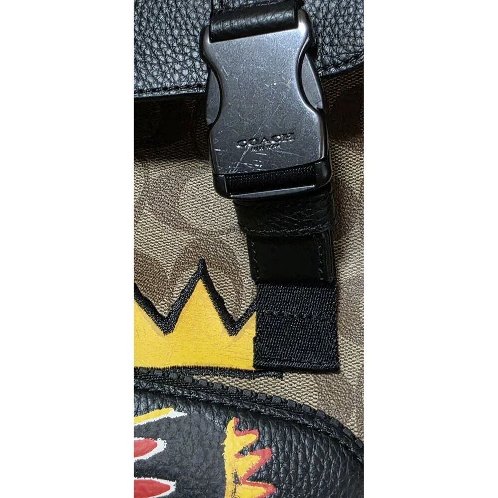 Coach X Jean Michel Basquiat Signature Canvas Backpack